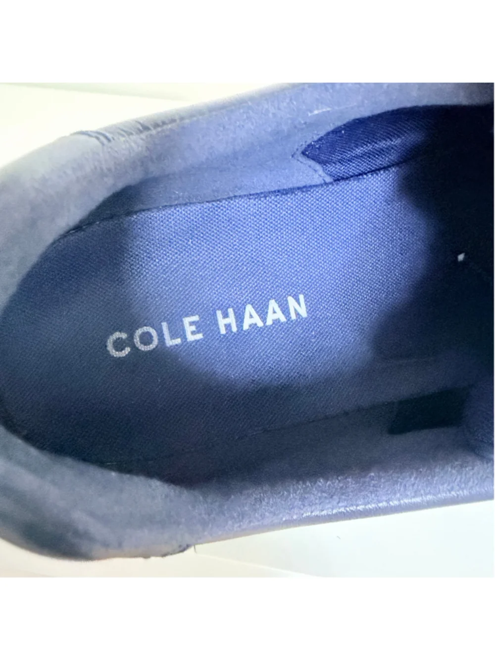 Cole Haan Grand OS Reagan Navy Blue Leather Sneakers Men's Size 12